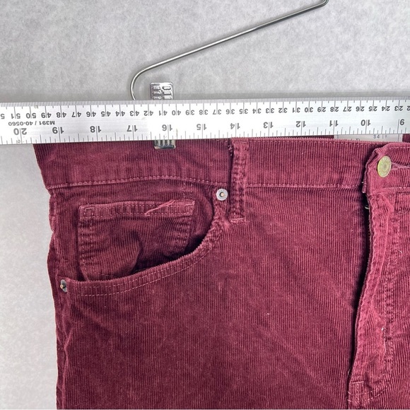 Gap maroon corduroy 70s Flare High Rise pants 18 34 - Picture 8 of 9